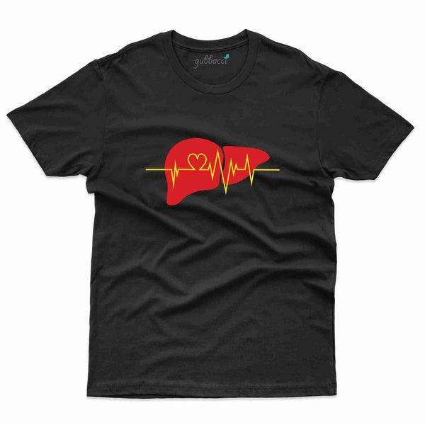 Heart Beat T-Shirt- Hepatitis Awareness Collection - Gubbacci
