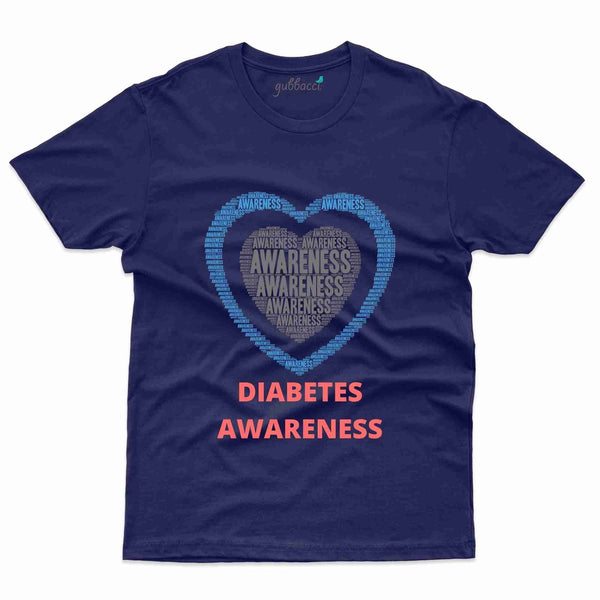 Heart T-Shirt -Diabetes Collection - Gubbacci-India