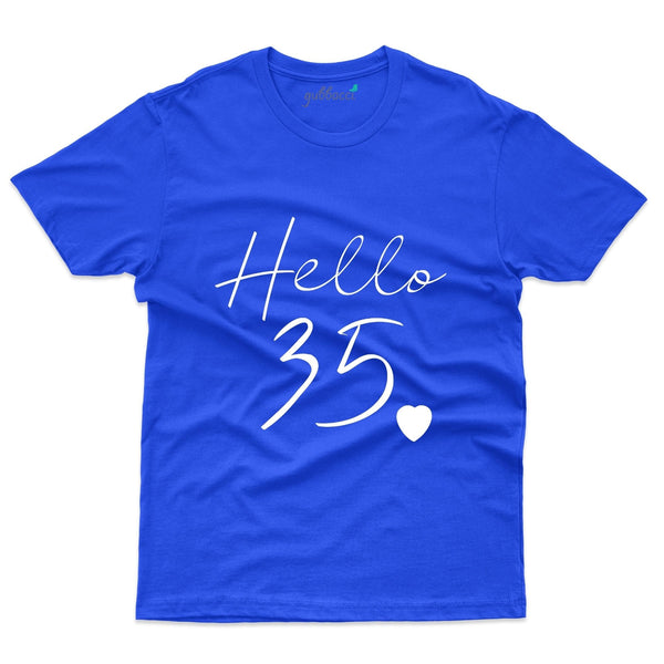 Hello 35 T-Shirt - 35th Birthday Collection - Gubbacci-India
