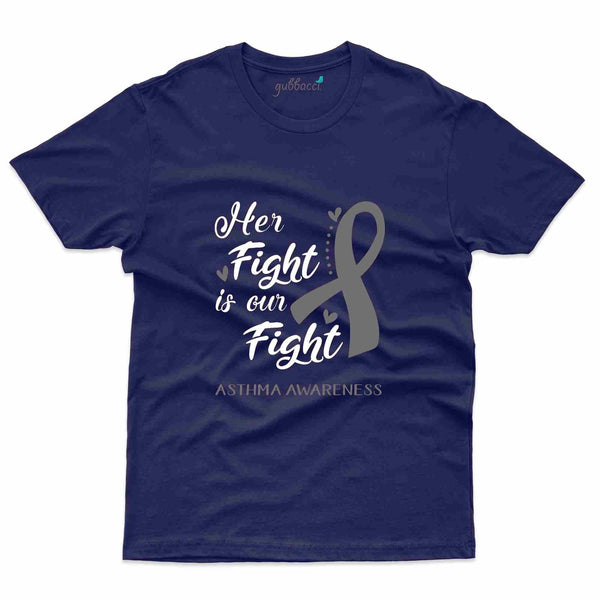 Her Fight T-Shirt - Asthma Collection - Gubbacci-India
