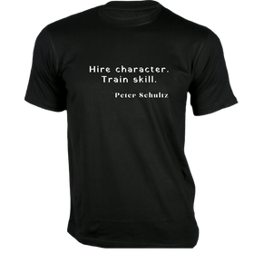 Hire character Train skill T-Shirt - Quotes on T-Shirt