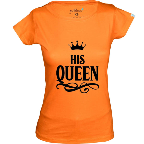 Gubbacci Apparel T-shirt XS His Queen T-Shirt - Couple T-shirt Collection Buy His Queen T-Shirt - Couple T-shirt Collection