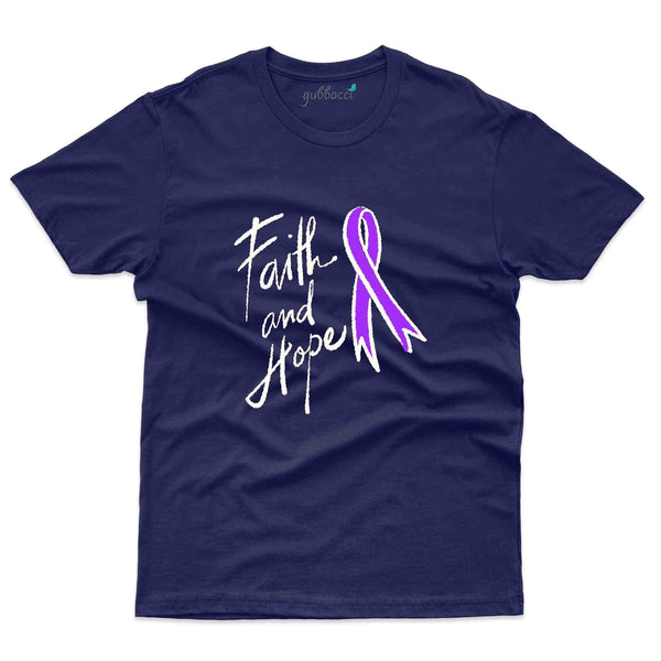 Hope & Faith 2 T-Shirt - Pancreatic Cancer Collection - Gubbacci