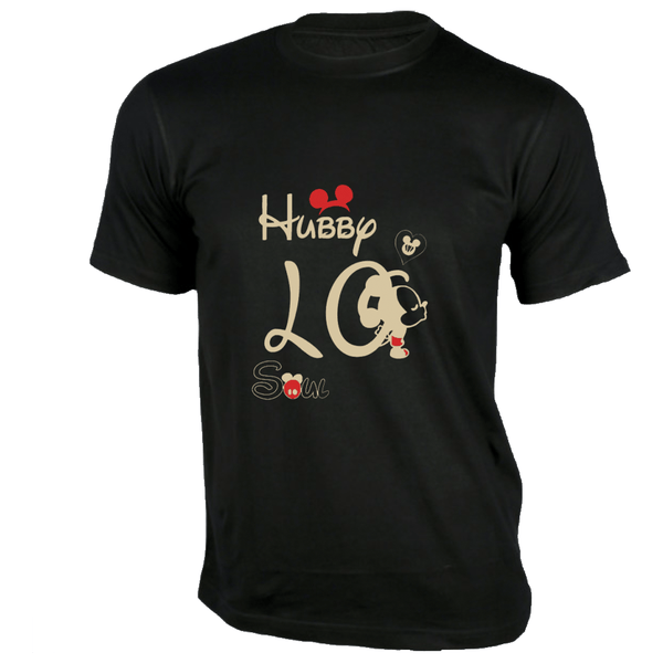 Gubbacci-India T-shirt XS Hubby Love T-Shirt - Couple Design Special Buy Hubby Love T-Shirt - Couple Design Special