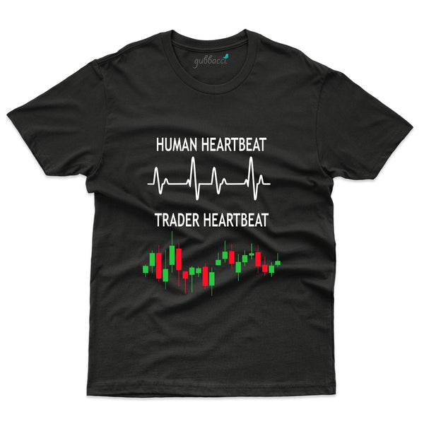 Human Heart Beat, Trader Heartbeat T-Shirt - Stock Market Collection - Gubbacci-India