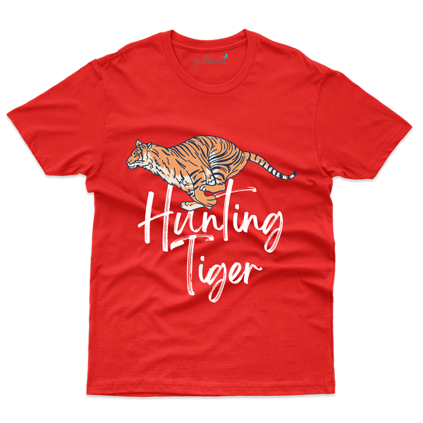 Hunting Tiger T-Shirt -Kanha National Park Collection - Gubbacci-India