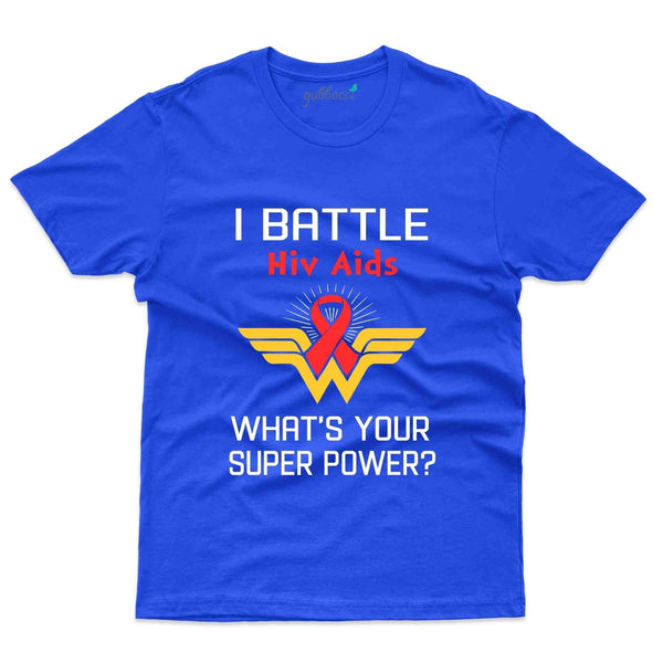I Battle T-Shirt - HIV AIDS Collection - Gubbacci