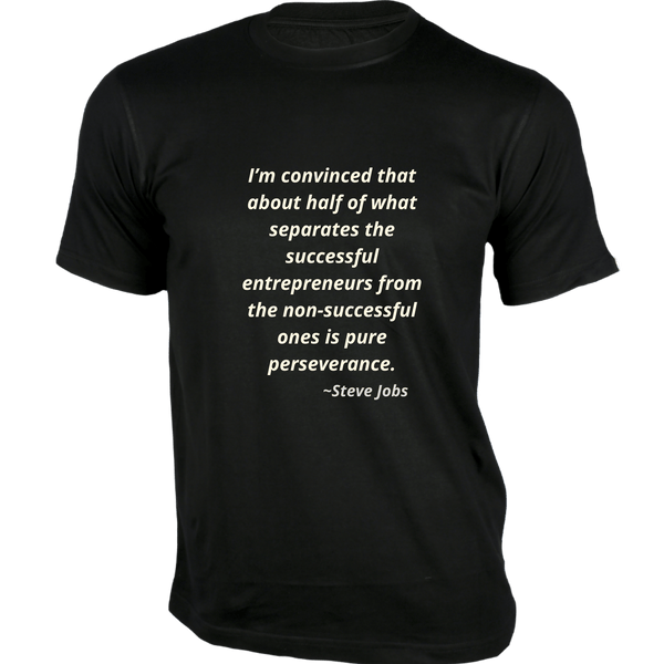 Gubbacci-India T-shirt XS I’m convinced that about half T-Shirt - Quotes on T-Shirt Buy Steve Jobs Quotes on T-Shirt - I’m convinced that about