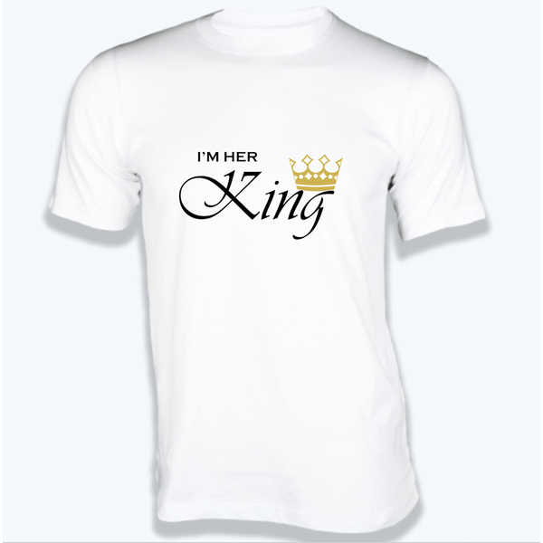 Gubbacci Apparel T-shirt XS I'm Her King T-Shirt - Couple Design Special Buy I'm Her King T-Shirt - Couple Design Special