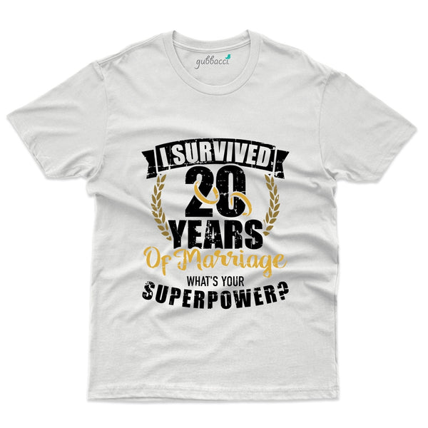 I survived 20 years T-Shirt - 20th Anniversary Collection - Gubbacci-India