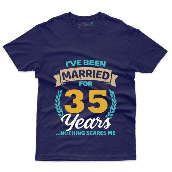 I've Been Married For 35 Years T-Shirt - 35th Anniversary Collection - Gubbacci-India
