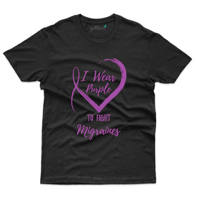 I Wear Purple T-Shirt- migraine Awareness Collection