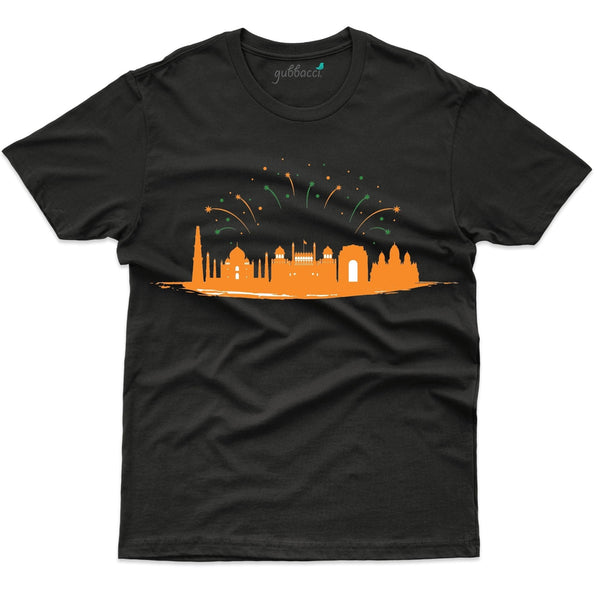 Gubbacci Apparel T-shirt XS India Silhouette T-shirt - Independence day Collection