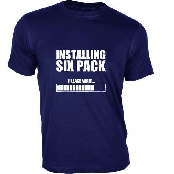 Gubbacci Apparel T-shirt XS Installing Six Pack - For Fitness Enthusiasts - Gym T-shirts Designs Buy Gym T-Shirt Design - Installing Six Pack on T-Shirt