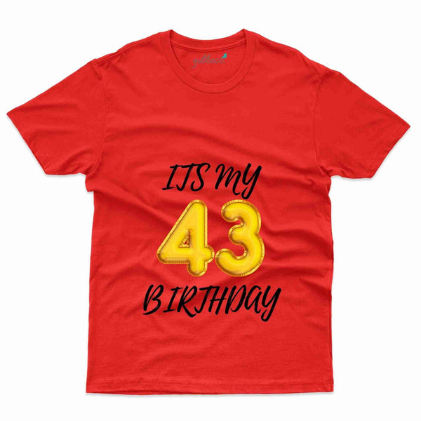 It's My Birthday 2 T-Shirt - 43rd  Birthday Collection - Gubbacci-India