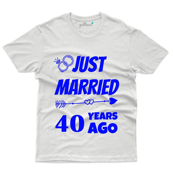 Just Married T-Shirt - 40th Anniversary Collection - Gubbacci-India