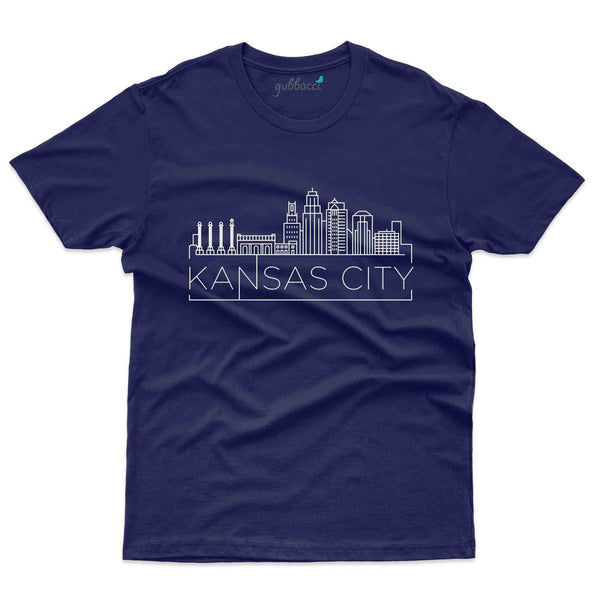 Kansas Skyline T-Shirt - Skyline Collection - Gubbacci-India