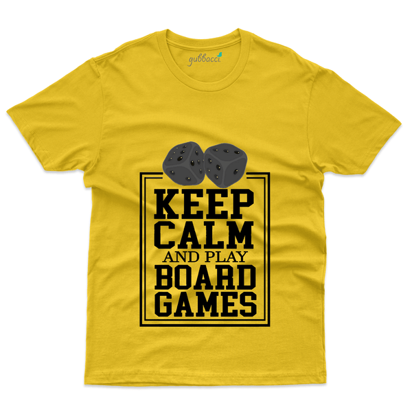 Gubbacci Apparel T-shirt S Keep Calm and Play T-Shirt - Board Games Collection Buy Keep Calm and Play T-Shirt - Board Games Collection