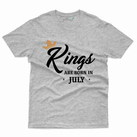 King Born 3 T-Shirt - July Birthday Collection