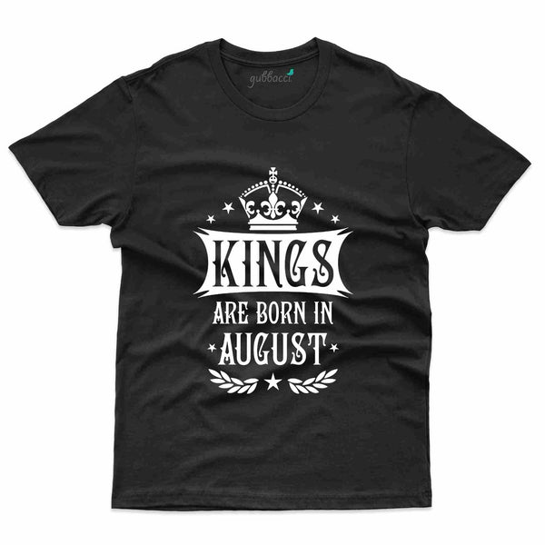 Kings Born 2 T-Shirt - August Birthday Collection - Gubbacci-India
