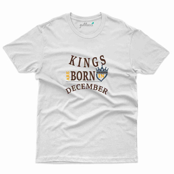 Kings Born T-Shirt - December Birthday Collection - Gubbacci-India