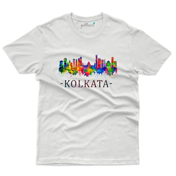 Kolkata City T-Shirt - Skyline Collection - Gubbacci-India