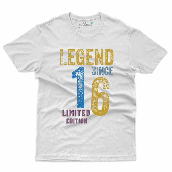 Legend 16 T-Shirt - 16th Birthday Collection - Gubbacci