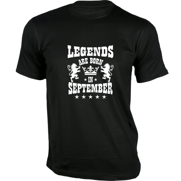 Gubbacci Apparel T-shirt XS Legends are Born in September