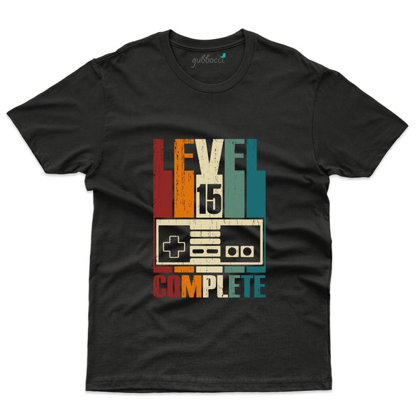 Level 15 Completed T-Shirt - 15th Anniversary Collection - Gubbacci-India
