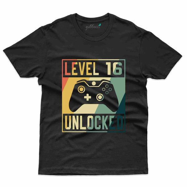 Level 16 Unlocked T-Shirt - 16th Birthday Collection - Gubbacci