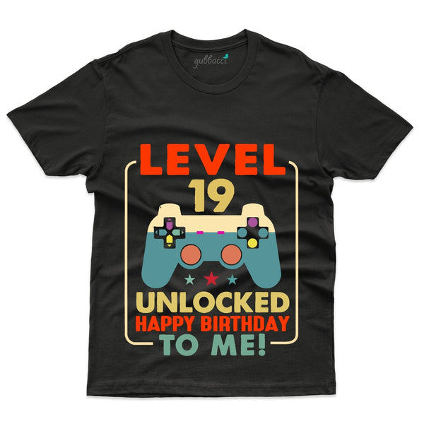 Level 19 Unlocked 2 T-Shirt - 19th Birthday Collection - Gubbacci-India