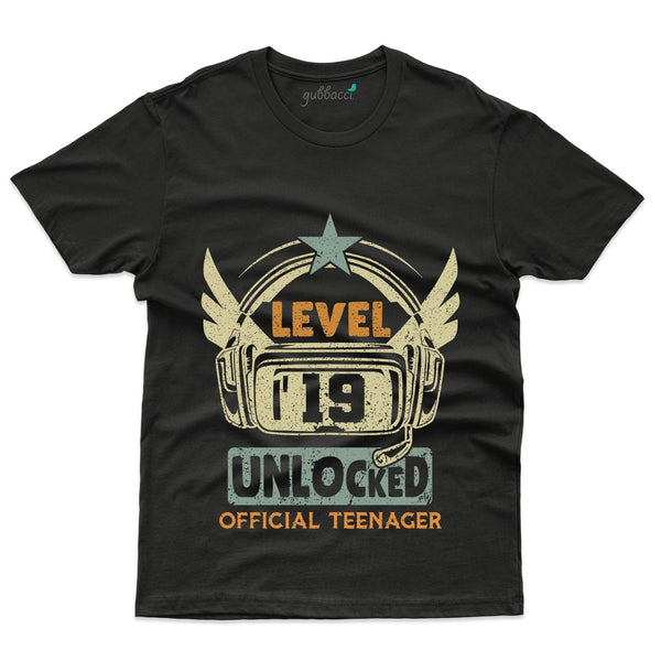Level 19 Unlocked 3 T-Shirt - 19th Birthday Collection - Gubbacci-India
