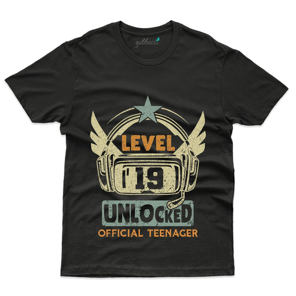 Level 19 Unlocked 3 T-Shirt - 19th Birthday Collection - Gubbacci-India