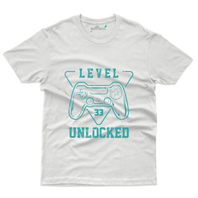 33 Level Unlocked T-Shirt - 33rd Birthday Collection