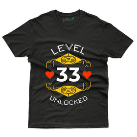 Best Level 33 Unlocked T-Shirt - 33rd Birthday T-Shirt
