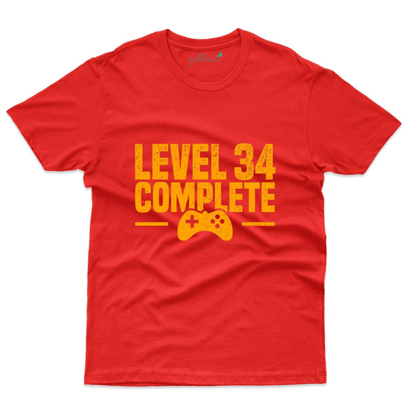 Level 34 Complete T-Shirt - 34th Birthday Collection - Gubbacci-India