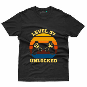 Level 37 Unlocked T-Shirt - 37th Birthday T-Shirt Collection