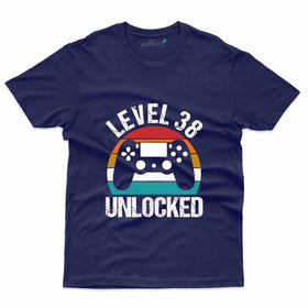 Level 38 Unlocked 3 T-Shirt - 38th Birthday Collection