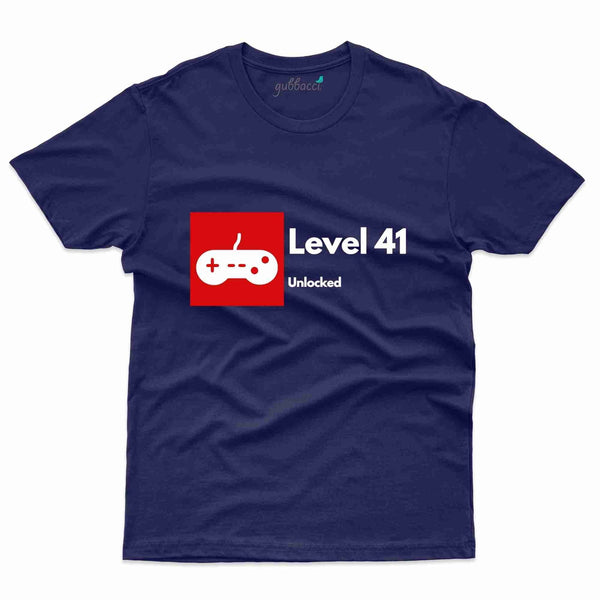 Level 41 Unlocked 3 T-Shirt - 41th Birthday Collection - Gubbacci-India