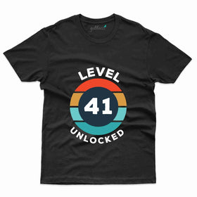 Level 41 Unlocked 4 T-Shirt - 41th Birthday Collection