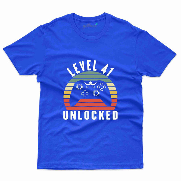 Level 41 Unlocked 8 T-Shirt - 41th Birthday Collection - Gubbacci-India
