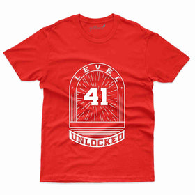 Level 41 Unlocked T-Shirt - 41th Birthday Collection