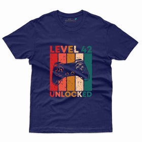 Level 42 Unlocked 3 T-Shirt - 42nd  Birthday Collection