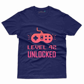 Level 42 Unlocked 5 T-Shirt - 42nd  Birthday Collection