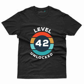 Level 42 Unlocked 7 T-Shirt - 42nd  Birthday Collection