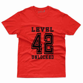 Level 42 Unlocked T-Shirt - 42nd  Birthday Collection