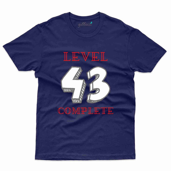 Level 43 Complete T-Shirt - 43rd  Birthday Collection - Gubbacci-India