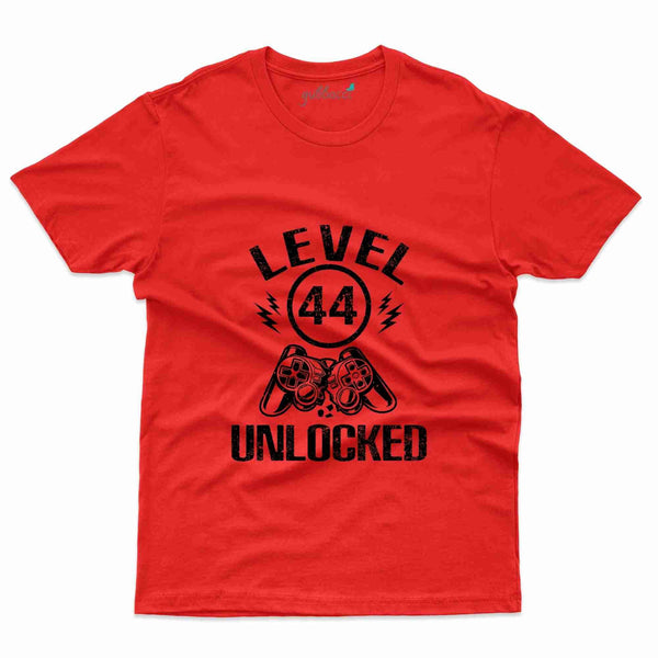 Level 44 Unlocked T-Shirt - 44th Birthday Collection - Gubbacci-India