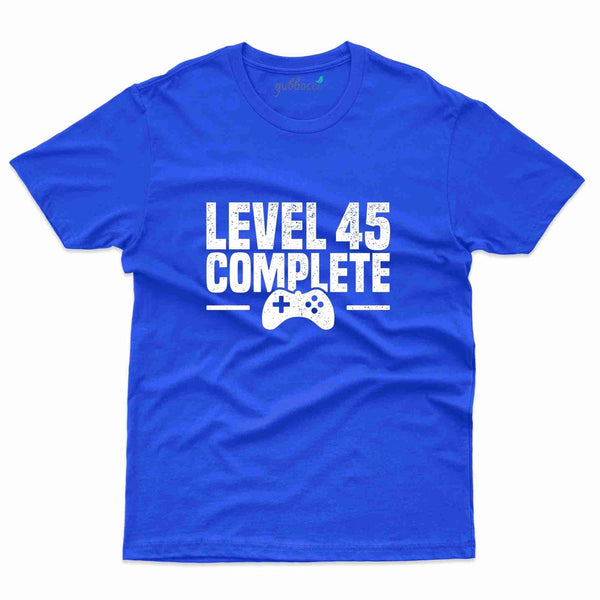 Level 45 Complete 3 T-Shirt - 45th Birthday Collection - Gubbacci-India