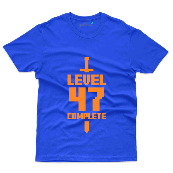 Level 47 Complete 5 T-Shirt - 47th Birthday Collection - Gubbacci-India